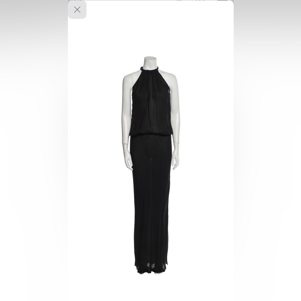 Nili Lotan Black 100% Silk Maxi Dress PRICED TO SELL